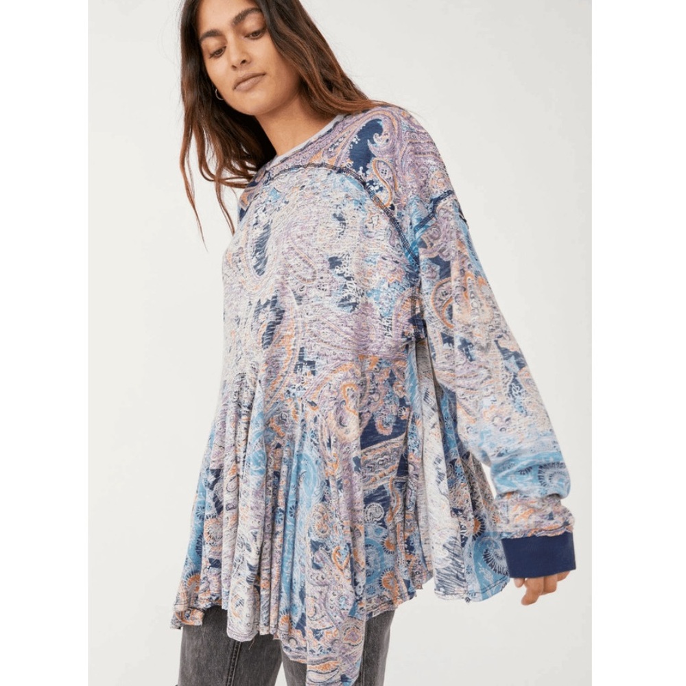 Free People Multicolor Paisley Tunic